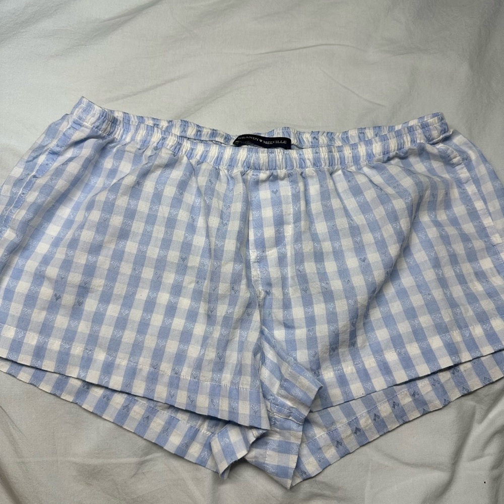 Blue Gingham Women's Shorts